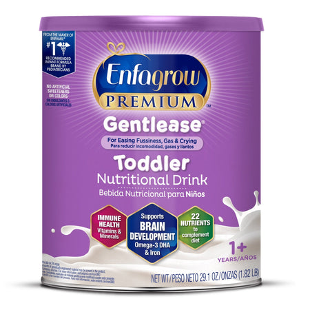 Mead Johnson 185101 Enfagrow Premium Gentlease Toddler Nutritional Drink, 29.1-ounce can