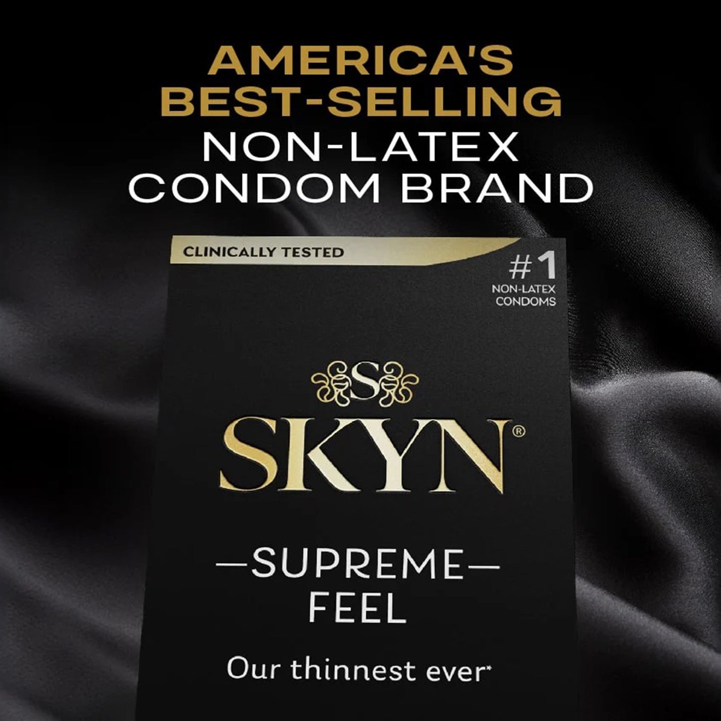 Condom SKYN® Supreme Lubricated One Size Fits Most 30 Per Box