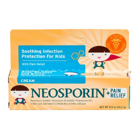 J & J Sales 31254740740 Neosporin + Pain Relief for Kids First Aid Antibiotic, ½ oz. Tube