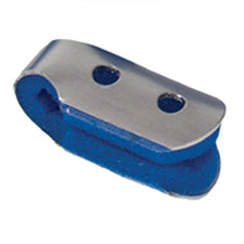 Finger Cot Splint Pull-On Left or Right Hand Blue / Silver