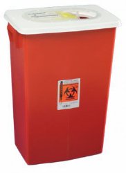 Cardinal 8998PG2 SharpSafety Multi-purpose Sharps Container, 18 Gallon