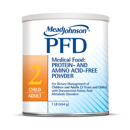 In stock Mead Johnson 891601 PFD 2 protein free metabolic powder ready for immediate pickup at Lexicon Medical Supply in Tucson, AZ.