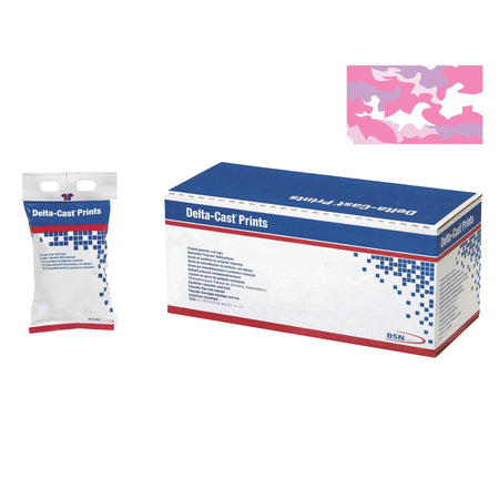 BSN 7227340 Delta-Cast Pink Camouflage Cast Tape, 2 Inch x 4 Yard