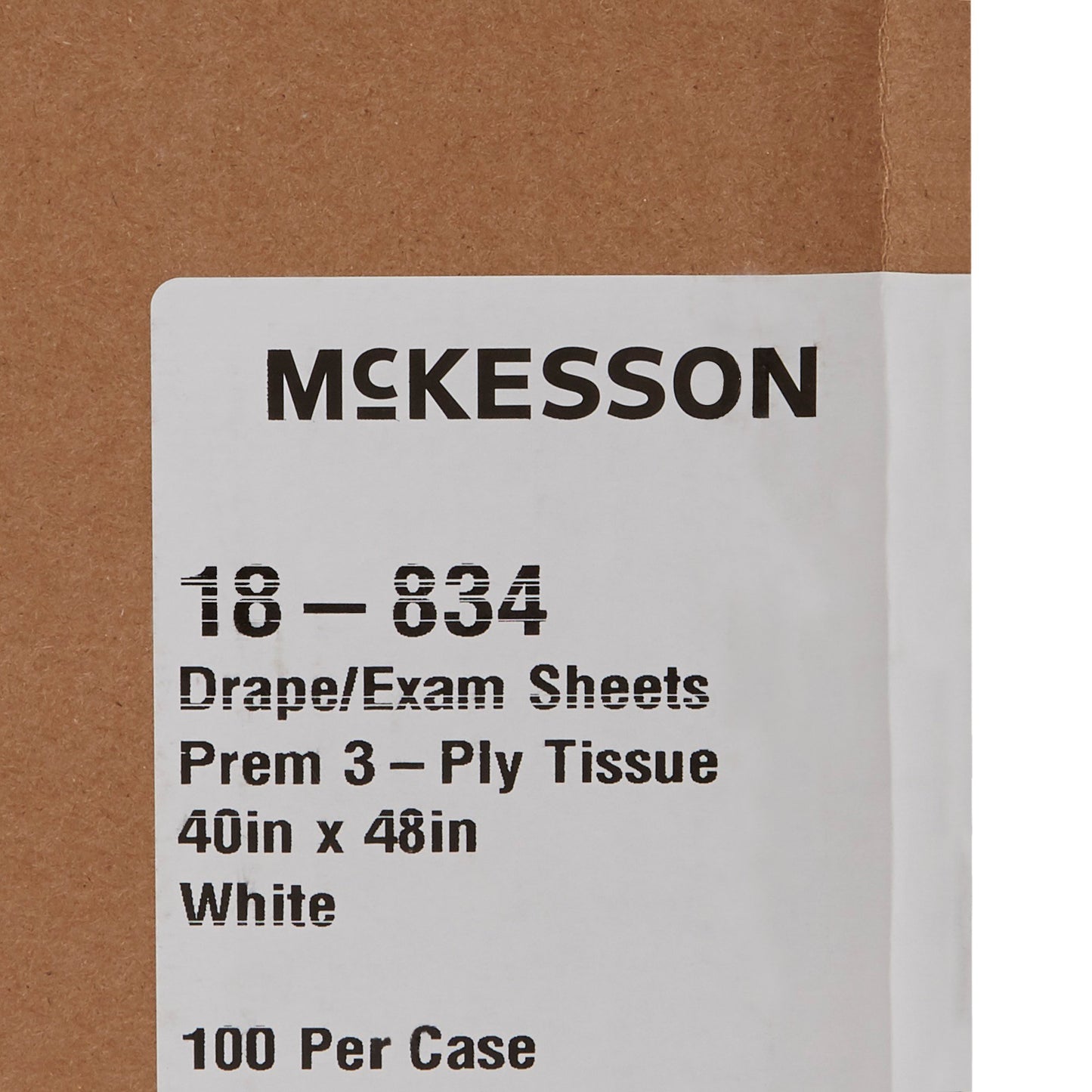 McKesson Nonsterile Physical Exam Drape, 40 x 48 Inch