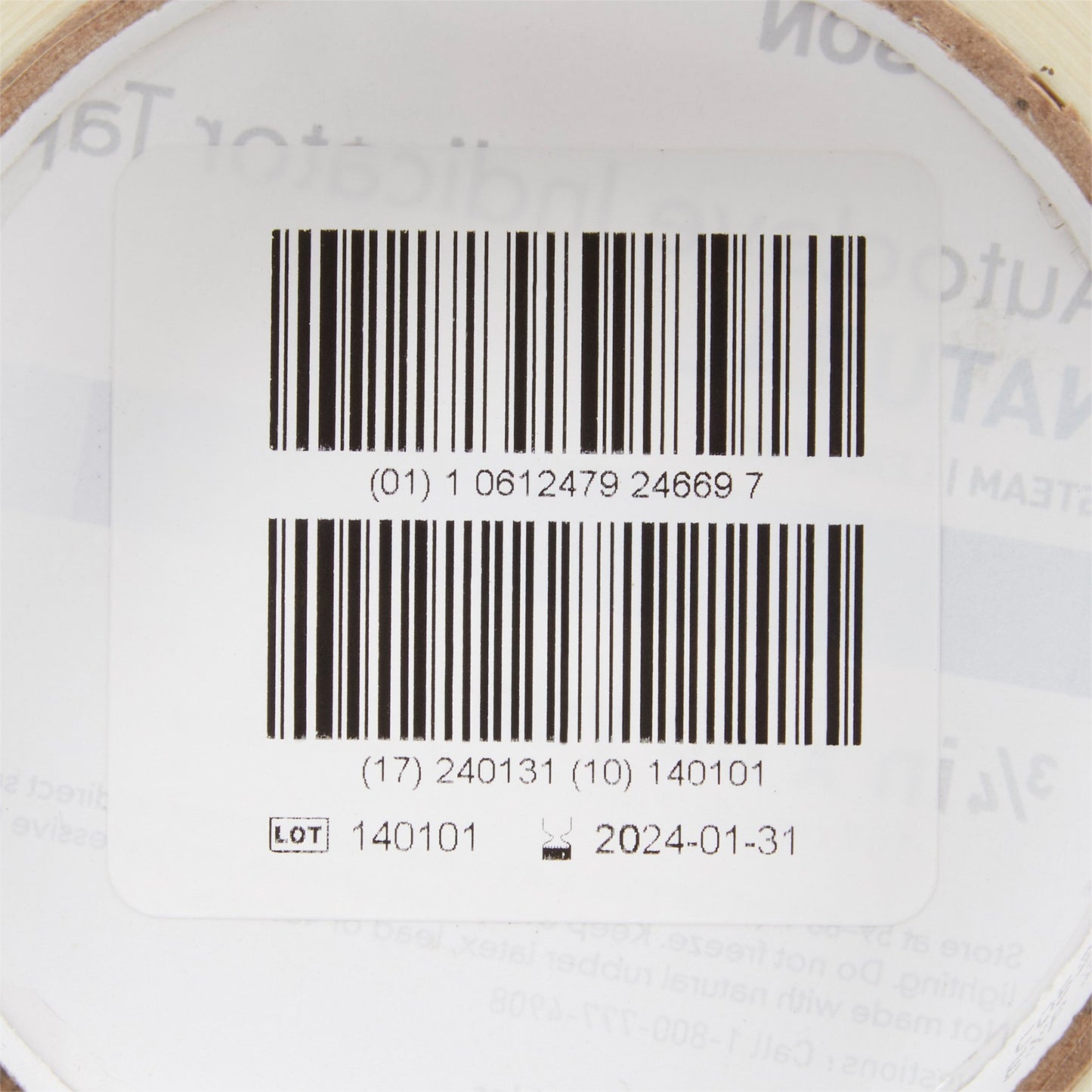 McKesson Steam Indicator Tape, ½ Inch x 60 Yard