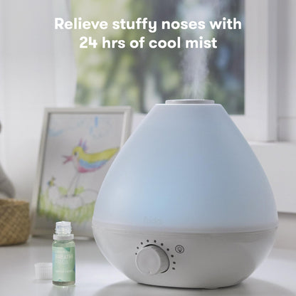 BreatheFrida Humidifier with Deiffuser and Nightlight 0.5 Gallon Tank Adult / Pediatric