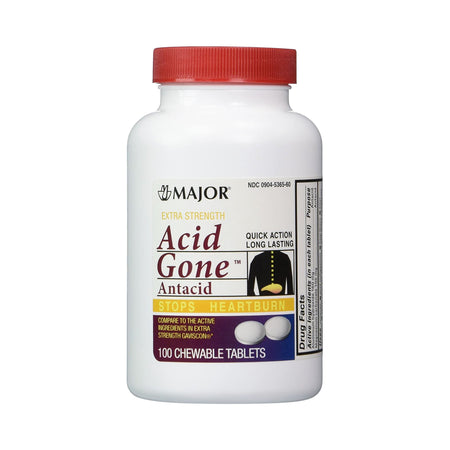 Major Pharmaceuticals 904536560 Acid Gone Aluminum Hydroxide / Magnesium Carbonate Antacid
