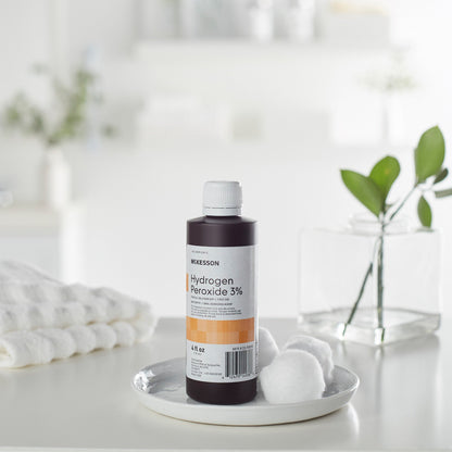 McKesson 23-F0010 Antiseptic Hydrogen Peroxide 4 oz. Bottle