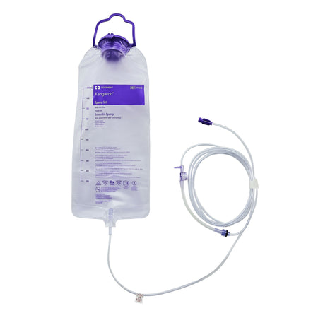 Cardinal 773656 Kangaroo ePump PVC Enteral Feeding Pump Bag Set without ENFit Transitional Adapter