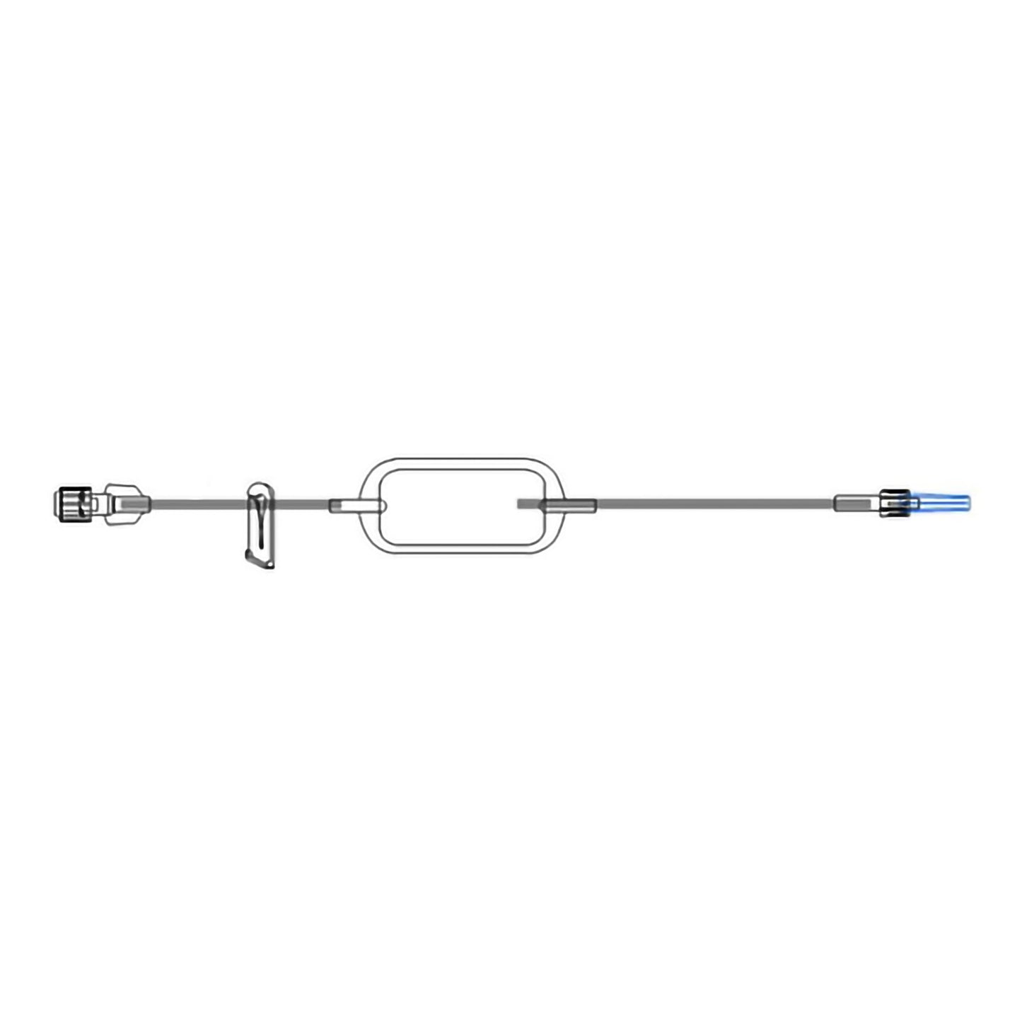 IV Extension Set McKesson Small Bore 60 Inch Tubing 0.2 Micron Filter Sterile
