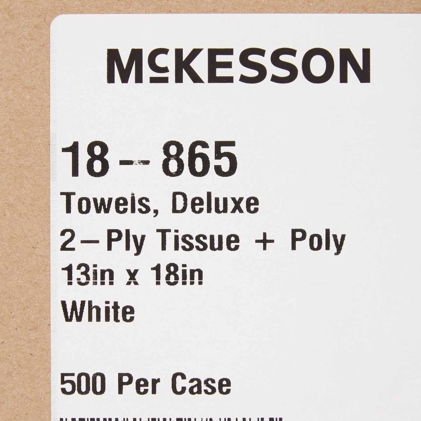 McKesson Nonsterile White Procedure Towels, 13 x 18 Inch
