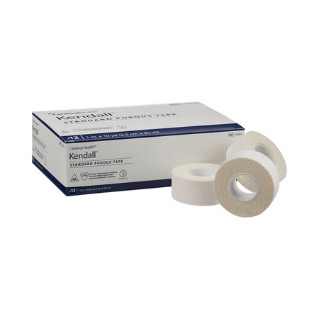 Cardinal 2531C Kendall Cloth Medical Tape, 1 Inch x 10 Yard, White