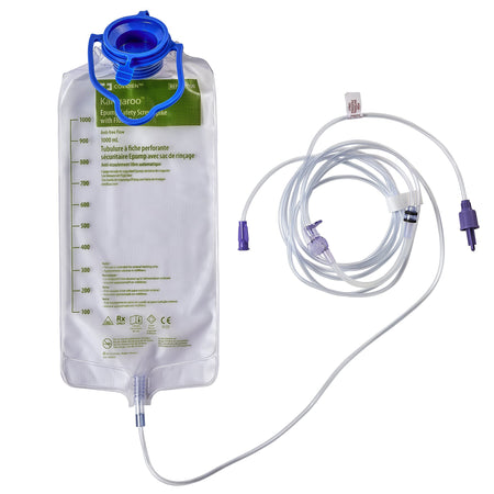 Cardinal 775100 Enteral Feeding Pump Flush Bag Set without ENFit® Transitional Adapter Kangaroo™ ePump™ 1000 mL PVC NonSterile
