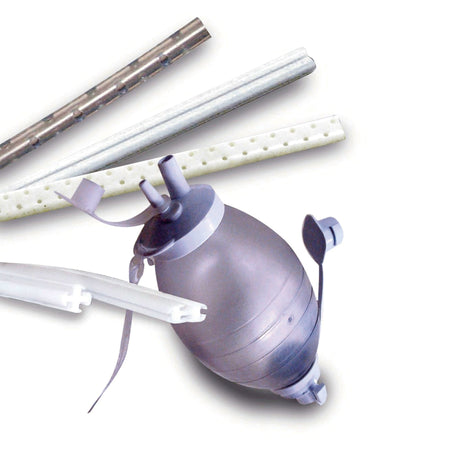 Wound Drain Tube S-Vac® Round Type With Trocar 4 Channel Type 19 Fr. Size Sterile