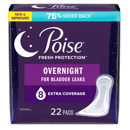 Kimberly-Clark 54943 Poise Fresh Protection Overnight Bladder Control Pads