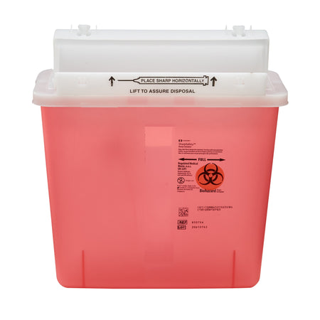 Cardinal 8507SA SharpStar In-Room Sharps Container, 1.25 Gallon, 12.5 x 5.5 x 10.75 Inch