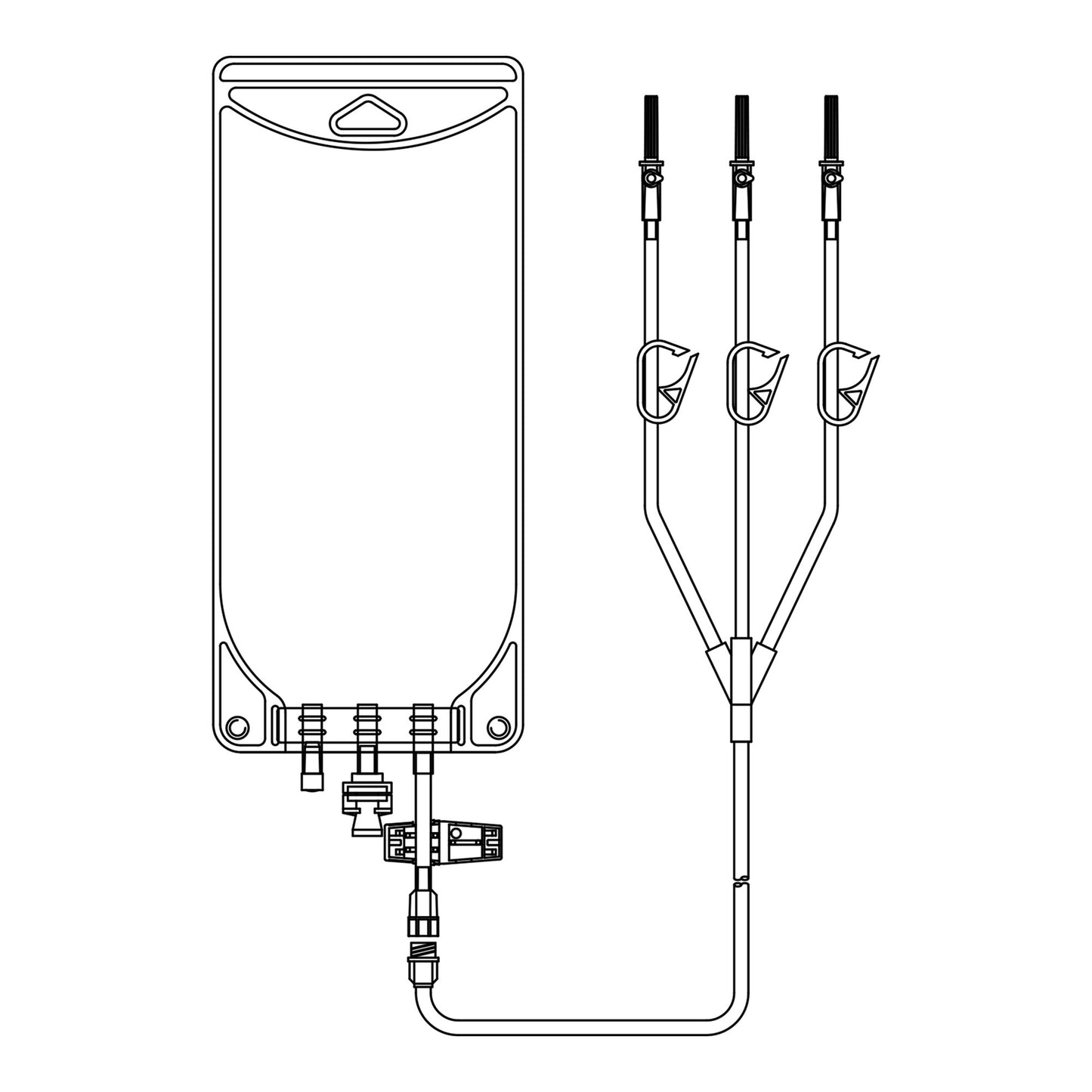 EVA Empty Bag McKesson 1000 mL Gravity