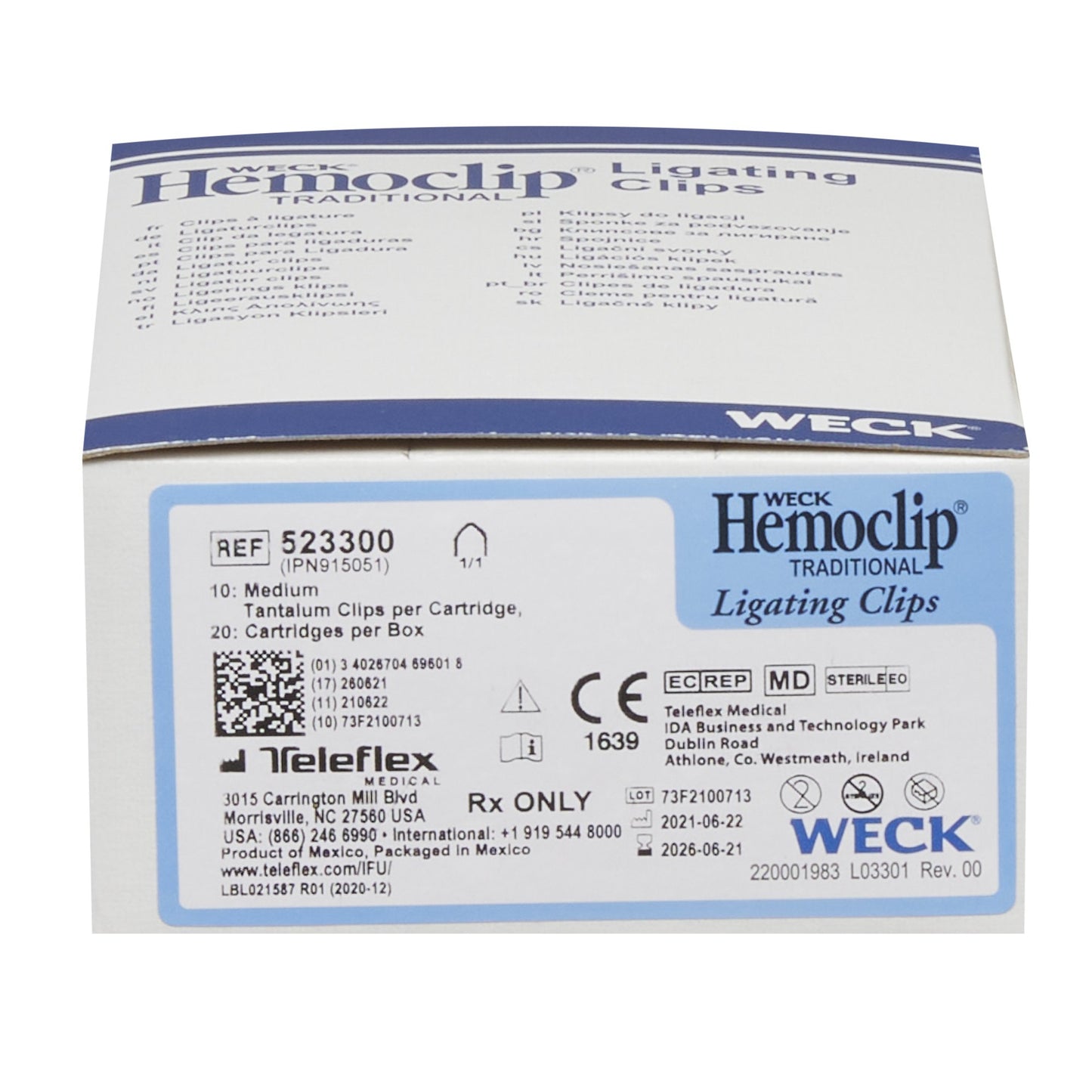 Hemoclip® Ligating Clip