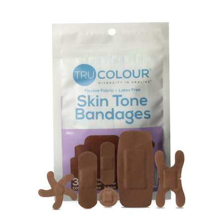 Tru-Colour TCB-PASD TruColour Dark Brown Adhesive Strips, Assorted Shapes and Sizes