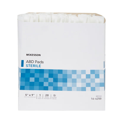 McKesson Sterile Abdominal Pad, 5 x 9 Inch