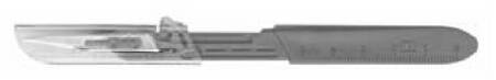 Bard-Parker® 372610 Safety Scalpel Bard-Parker™ Conventional No. 10 Stainless Steel Plastic Nonslip Grip Handle with Centimeter Scale Sterile Disposable