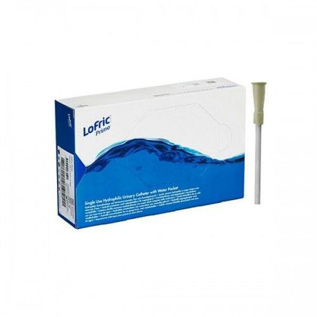 Wellspect 4151240 LoFric Primo Urethral Catheter, 12 Fr., Male, Coude