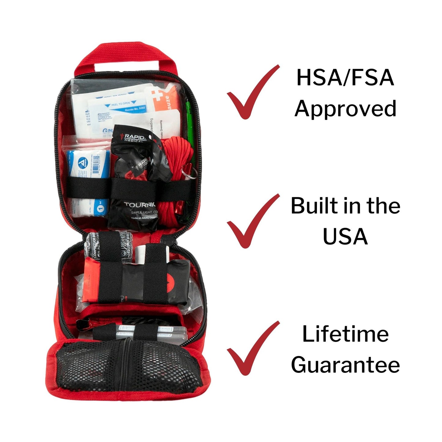 My Medic MYFAK First Aid Kit, Medical Supplies for Survival, Red