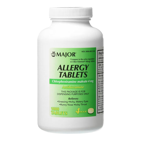 Major Pharmaceuticals 904001280 Chlorpheniramine Maleate Allergy Relief