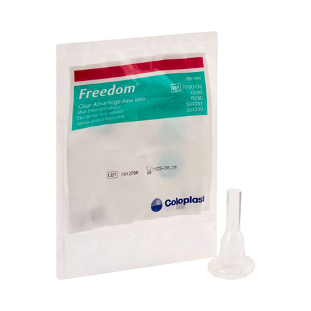 Freedom Clear Advantage Male External Catheter, Self-Adhesive, Medium, 28mm by Coloplast product image