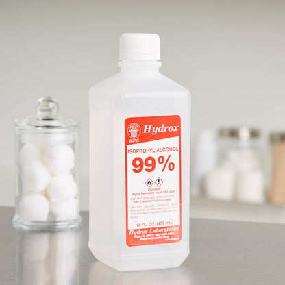 Hydrox Isopropyl Alcohol, 99% Strength Alcohol for Technical Use, 16 ounces