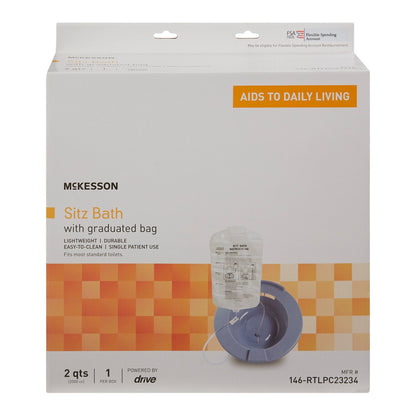 McKesson Round Sitz Bath, 2000 mL Capacity