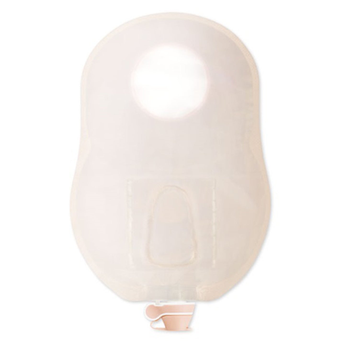 New Image™ Two-Piece Ultra-Clear Urostomy Pouch, 70 mm Flange, Blue Match