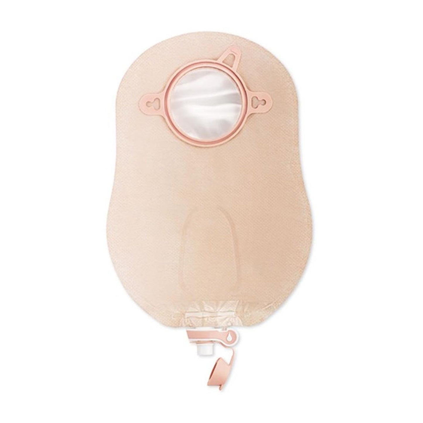 New Image™ 18404 Two-Piece Transparent Urostomy Pouch, 70 mm Flange, Blue Match