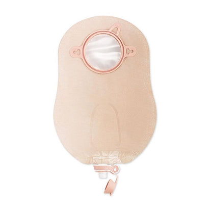 New Image™ 18404 Two-Piece Transparent Urostomy Pouch, 70 mm Flange, Blue Match