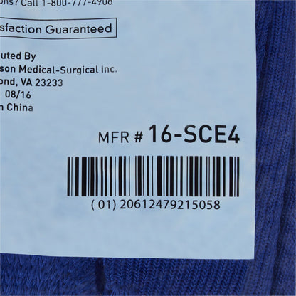 McKesson Single Tread Slipper Socks, Bariatric / X-Wide, Blue