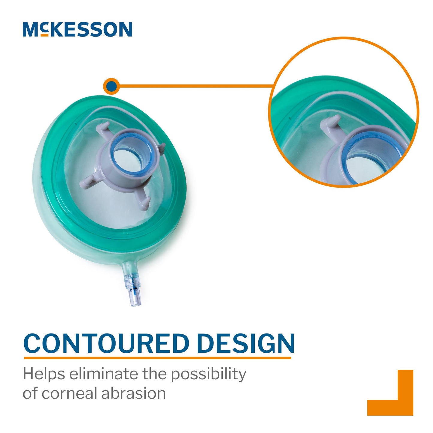 Anesthesia Mask McKesson Elongated Style Adult Small Hook Ring