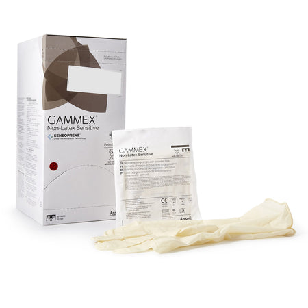 Ansell 20277285 Gammex Non-Latex Sensitive Polychloroprene Surgical Glove, Size 8.5