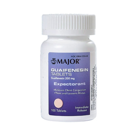 Major Pharmaceuticals 904515460 Guaifenesin Cold and Cough Relief