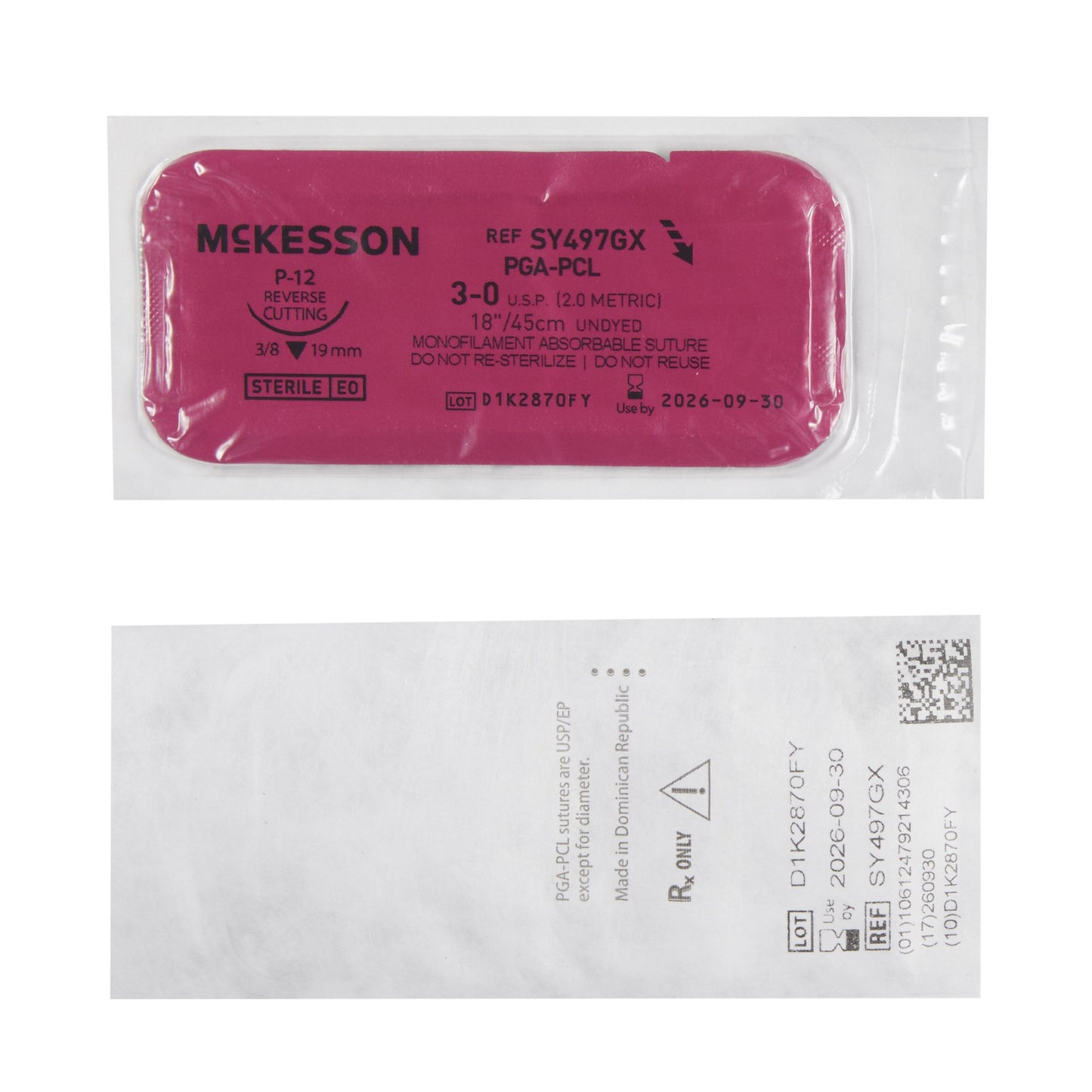 McKesson Suture with P-12 Needle