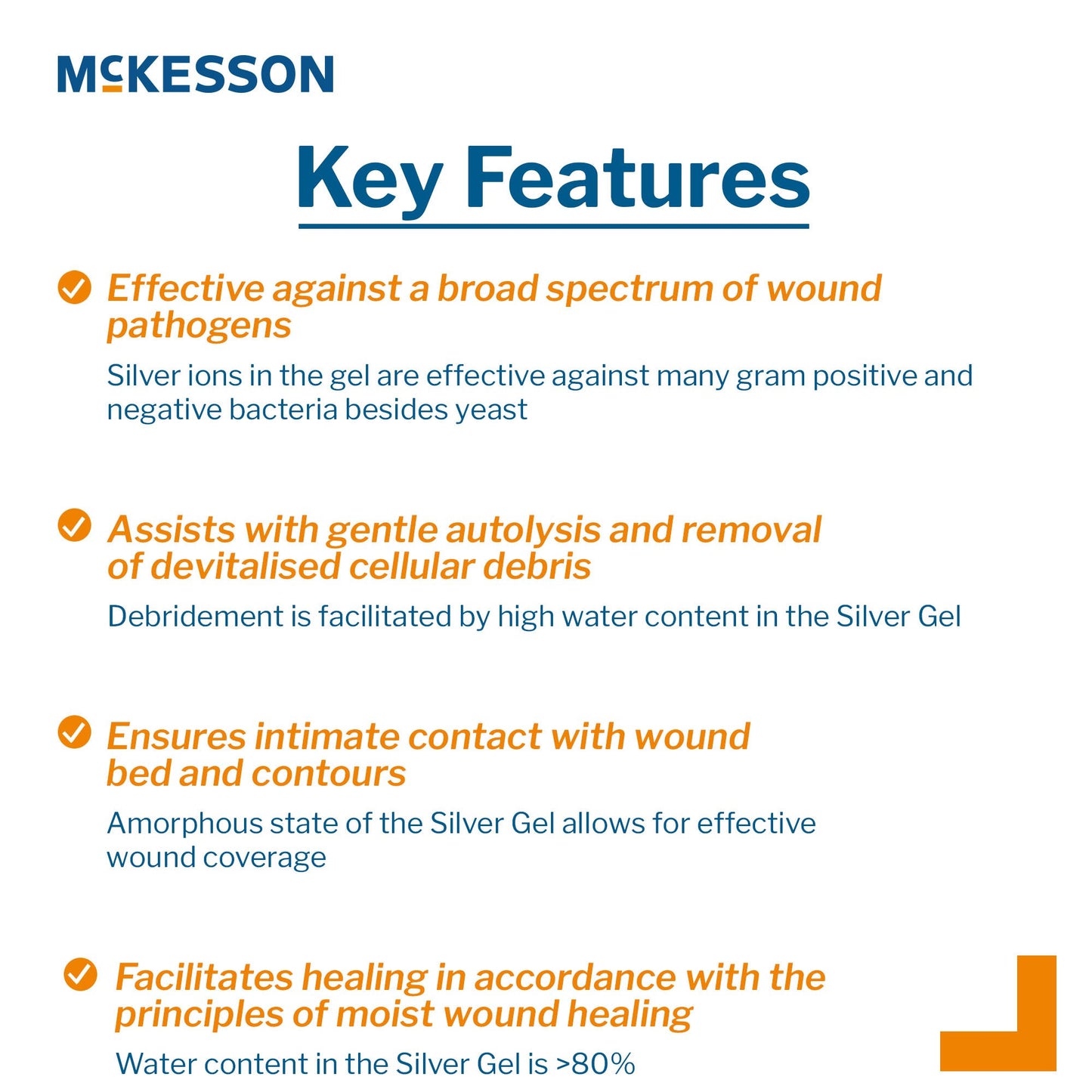 Silver Wound Gel McKesson NonSterile