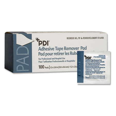 PDI B16400 Adhesive Remover, 1¼ x 2-5/8 Inch Wipe