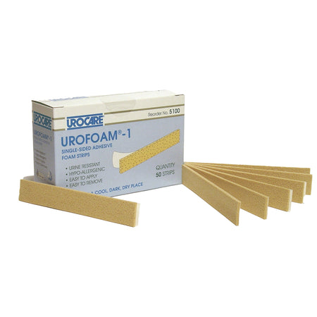 Urocare 5100 Urofoam-1 Adhesive Foam Strips for use with Male External Catheters