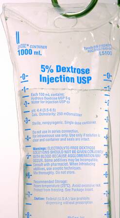 B. Braun L5100 Dextrose / Water, Preservative Free 5% IV Solution 1,000 mL