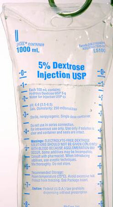 Dextrose / Water, Preservative Free 5% IV Solution 1,000 mL