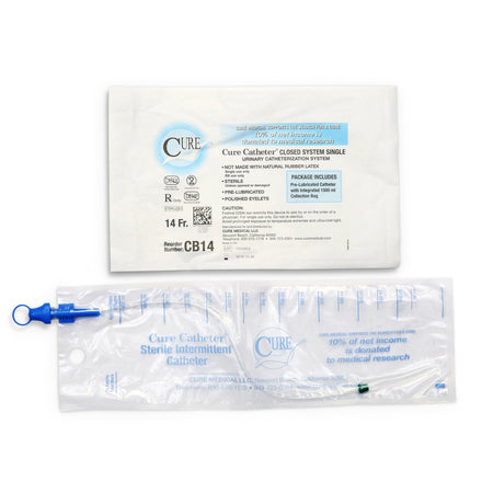 ConvaTec CB14 Cure Catheter Intermittent Catheter Tray, 14 Fr.