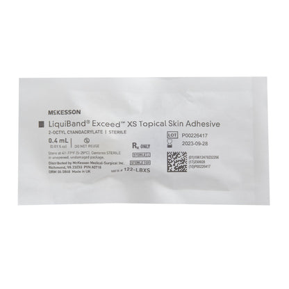 McKesson LiquiBand® Exceed™ XS Topical Skin Adhesive, 0.4 mL