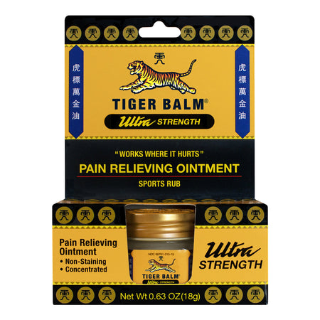 Prince of Peace Enterprises 49906031510 Tiger Balm Ultra Strength Camphor / Menthol Topical Pain Relief