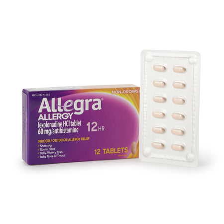 Chattem 41167413102 Allegra Fexofenadine HCl Allergy Relief