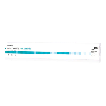 McKesson 16-SFOL512C Foley Catheter McKesson 2-Way Coude Tip 5 cc Balloon 12 Fr. Silicone