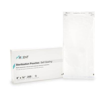 McKesson Argent® Sure-Check® Sterilization Pouch, 8 x 16 Inch